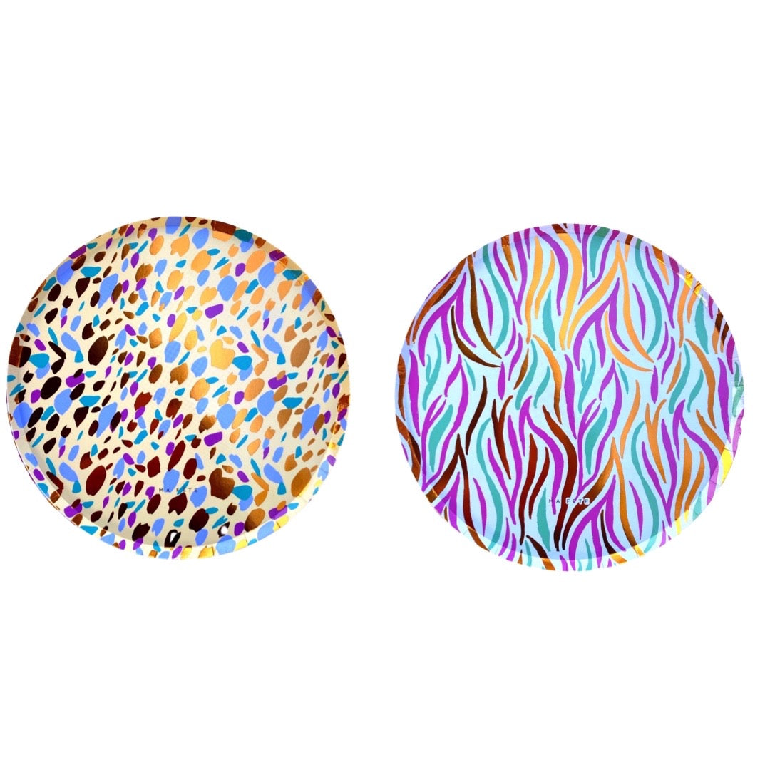 Safari Round Plates (8)