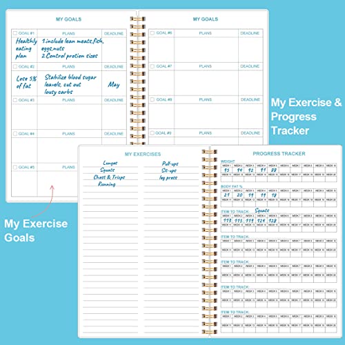 Simplified Fitness Journal: Daily Personal Health & Wellness Tracker