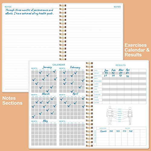 Simplified Fitness Journal: Daily Personal Health & Wellness Tracker