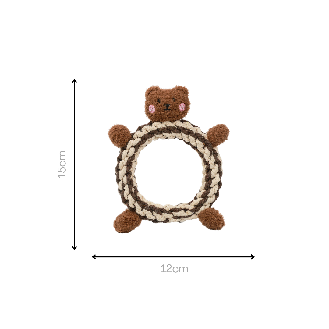 Daisy and Jasper Squeaky Plush Rope Toys