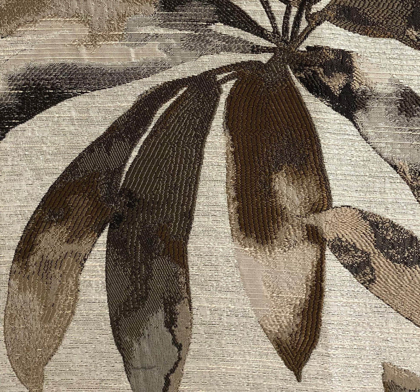 Santorini Cove Beige and Brown Tones Luxury Throw Pillow