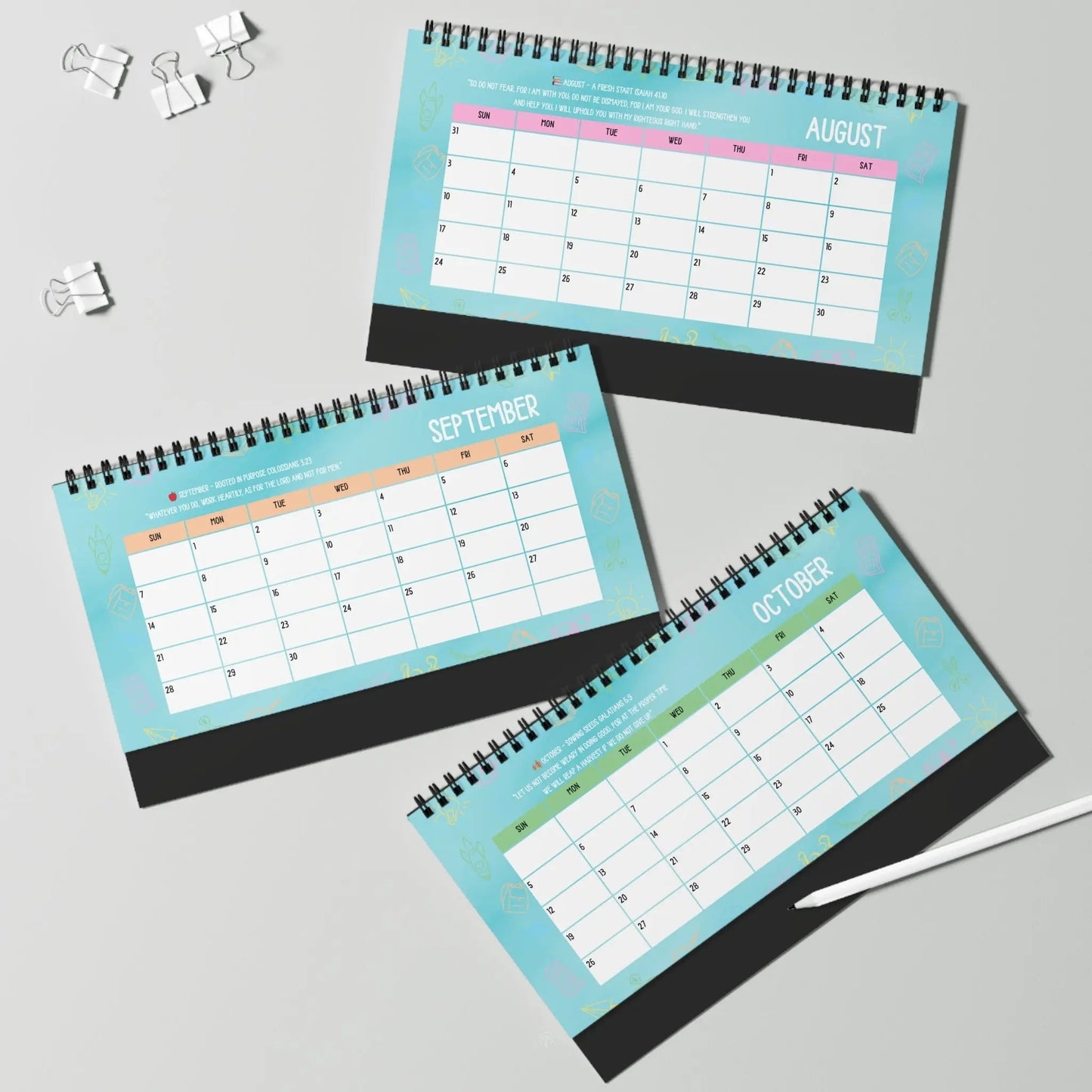 Teacher's Academic Calendar, Blue 2025-2026