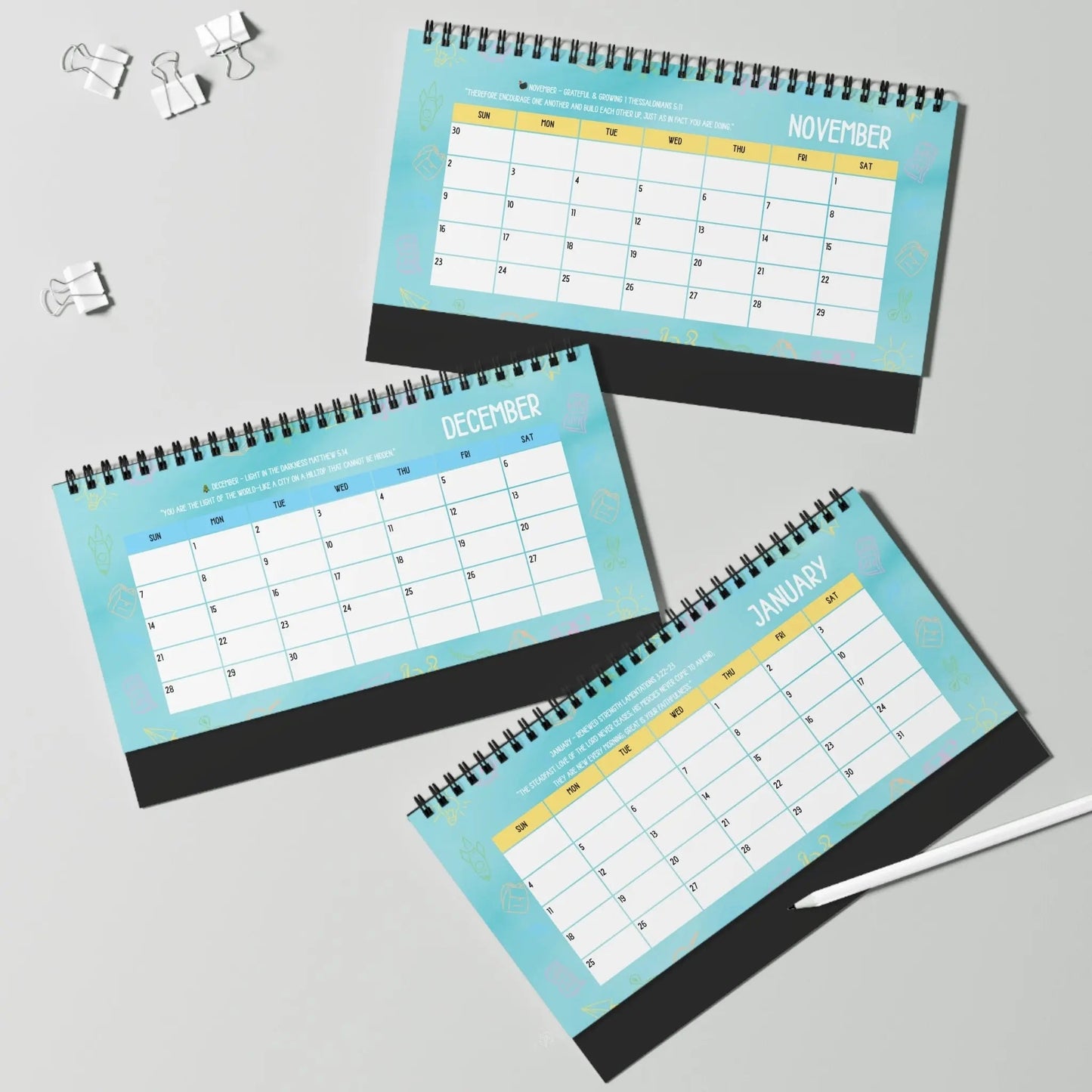 Teacher's Academic Calendar, Blue 2025-2026