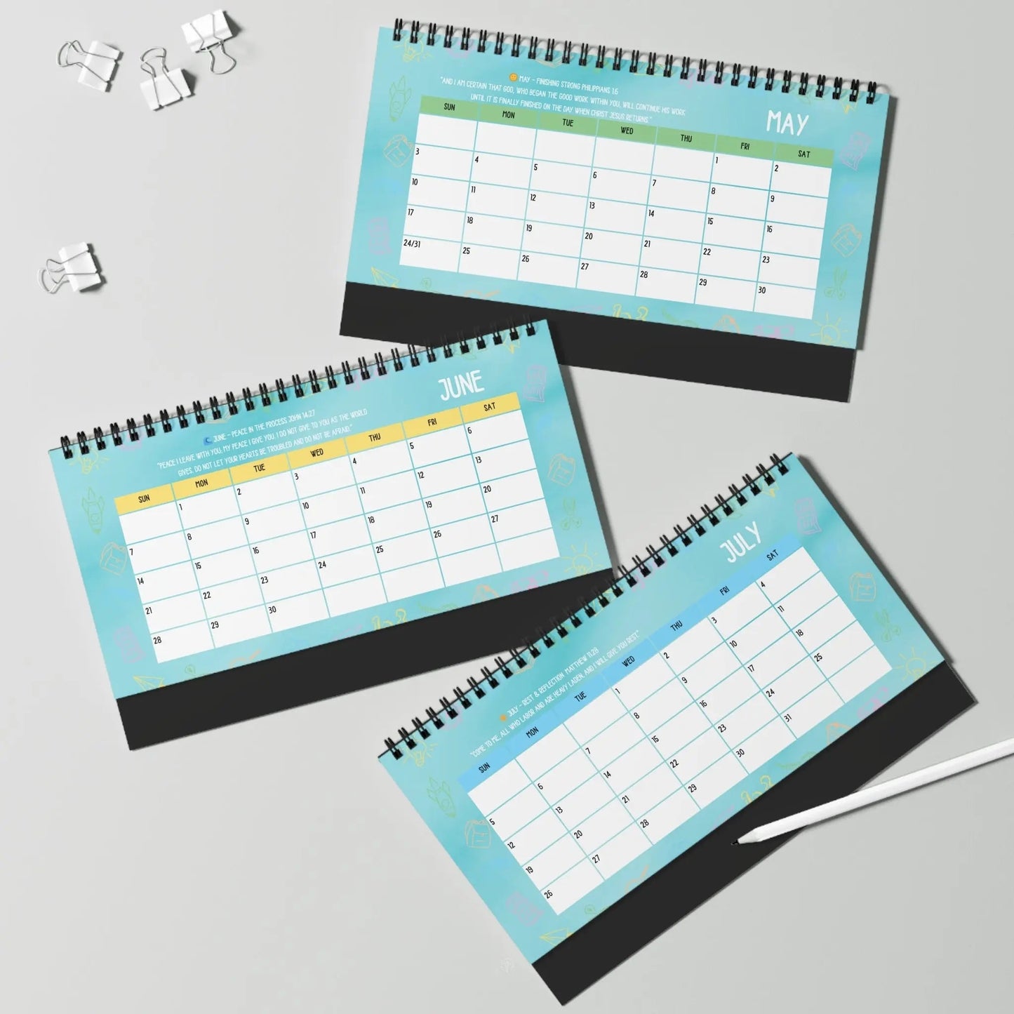 Teacher's Academic Calendar, Blue 2025-2026