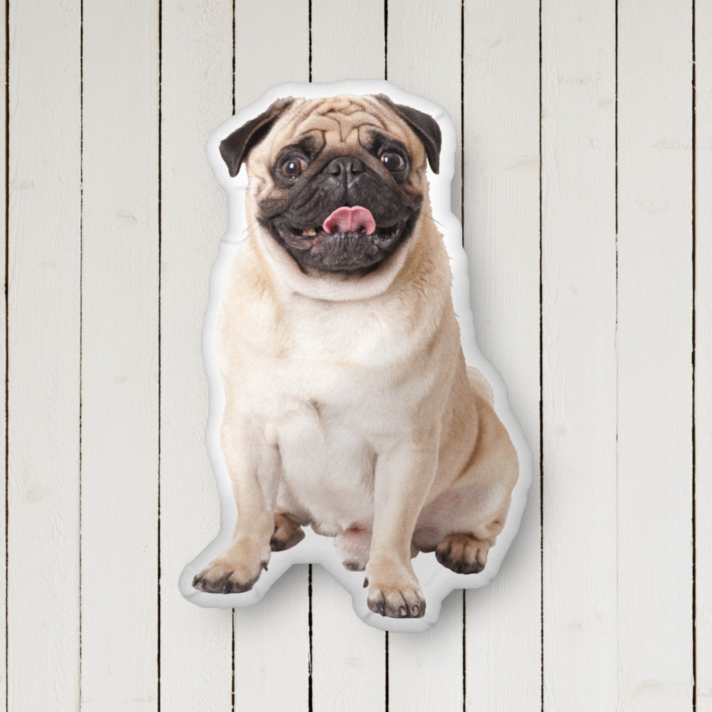 Custom-shaped pillow | Pug