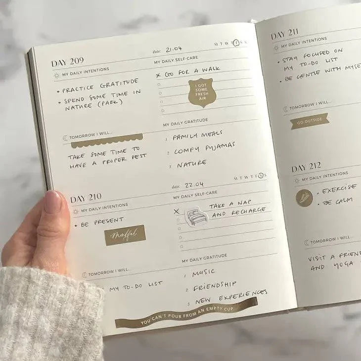 Journal | Blush and Gold | My Daily Self-Care Journal
