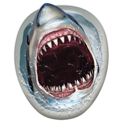 Shark Toilet Topper Peel 'N Place Party Accessory