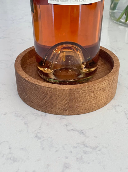 Handmade Hardwood Mini Catch-All Round Tray