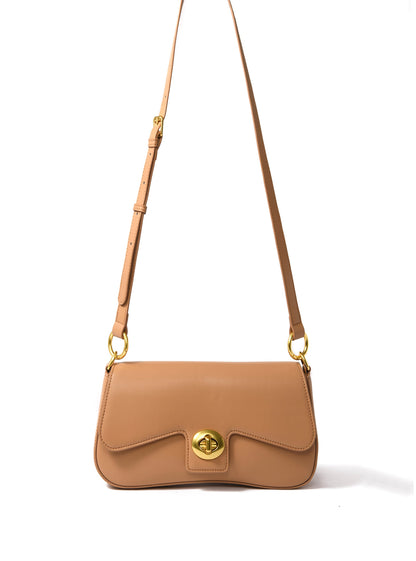 Jacqueline Leather Bag, Apricot