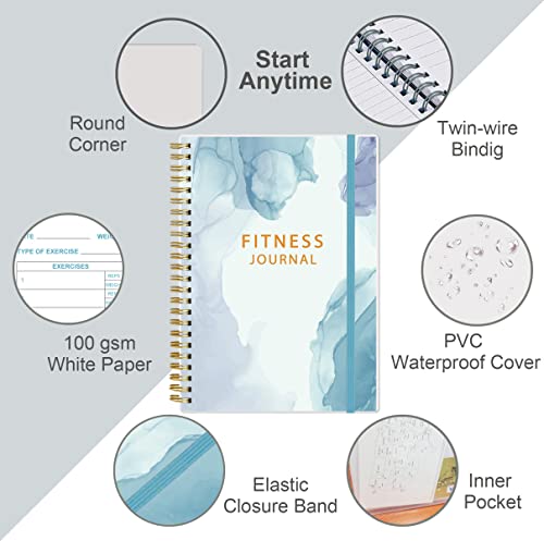 Simplified Fitness Journal: Daily Personal Health & Wellness Tracker