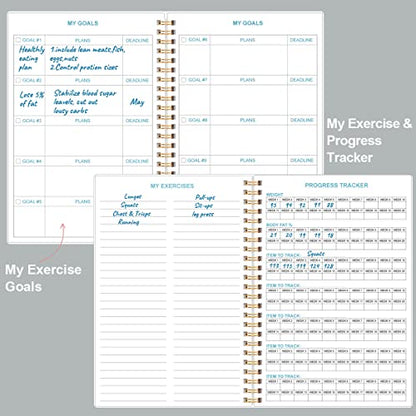 Simplified Fitness Journal: Daily Personal Health & Wellness Tracker