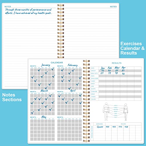 Simplified Fitness Journal: Daily Personal Health & Wellness Tracker