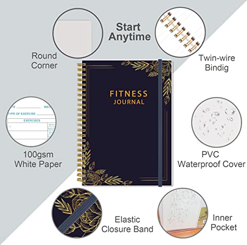 Simplified Fitness Journal: Daily Personal Health & Wellness Tracker