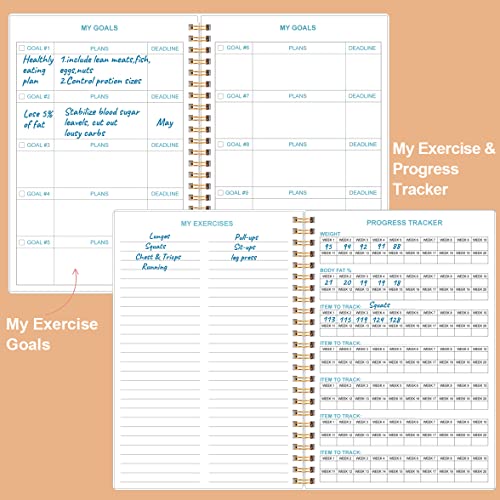 Simplified Fitness Journal: Daily Personal Health & Wellness Tracker
