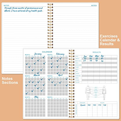 Simplified Fitness Journal: Daily Personal Health & Wellness Tracker