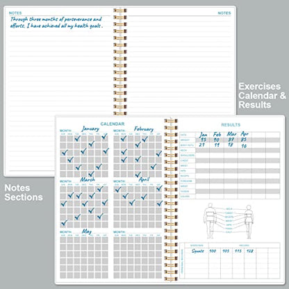 Simplified Fitness Journal: Daily Personal Health & Wellness Tracker