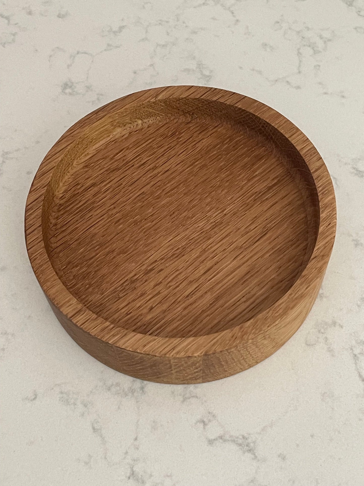 Handmade Hardwood Mini Catch-All Round Tray