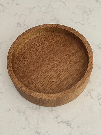 Handmade Hardwood Mini Catch-All Round Tray