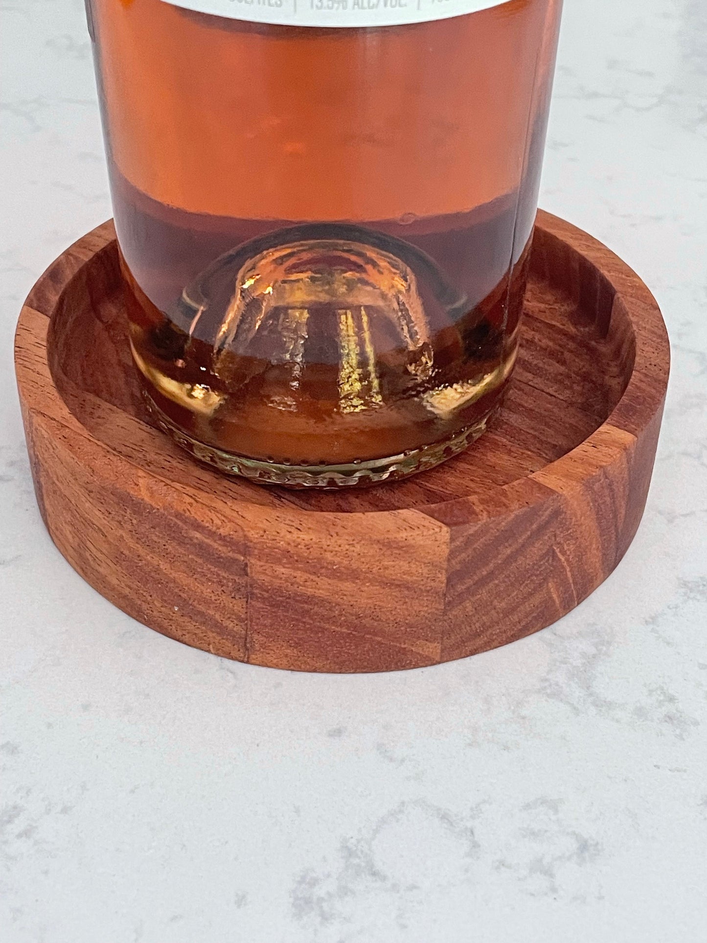 Handmade Hardwood Mini Catch-All Round Tray