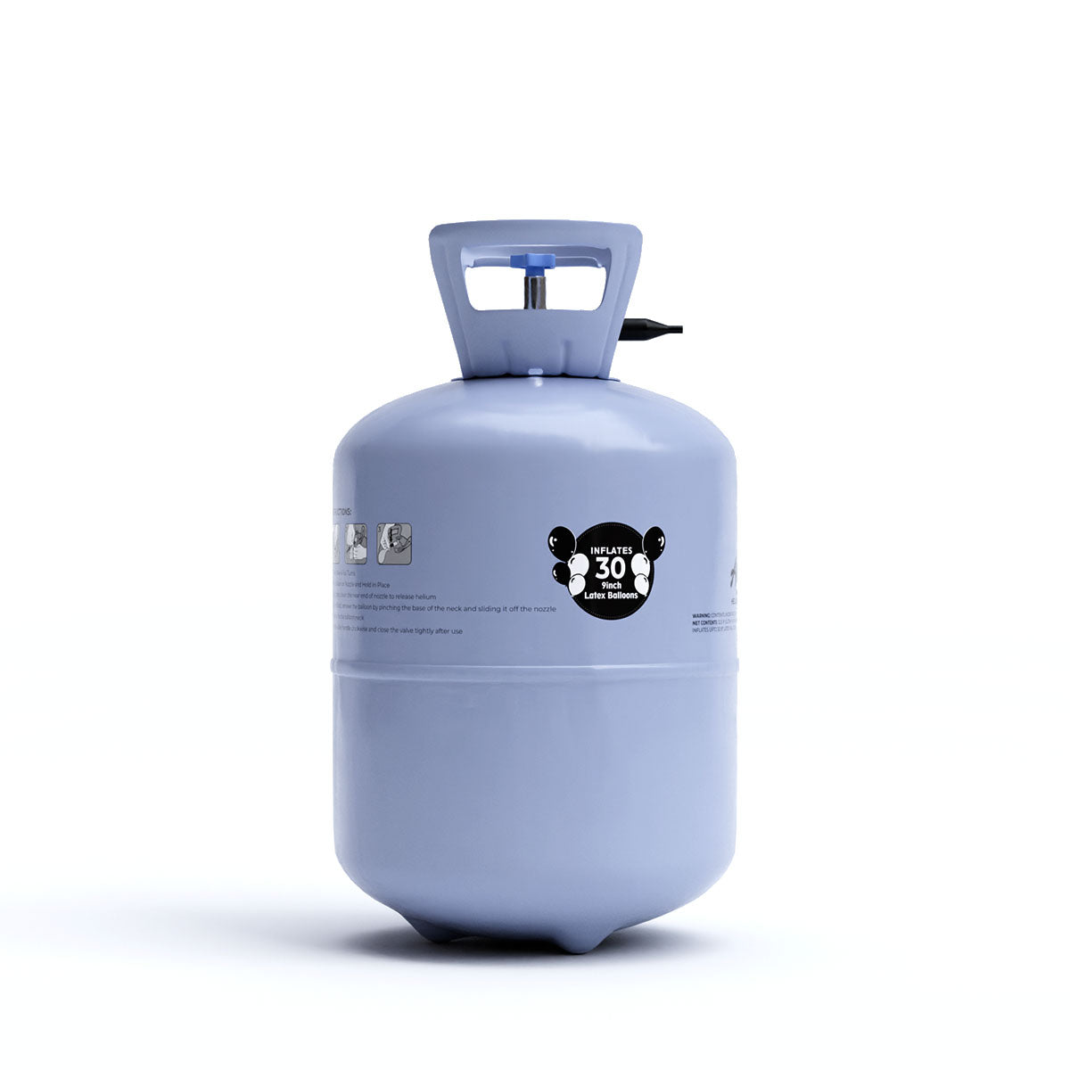 9.5 inch Classic Helium Tank Kit with 30 balloons