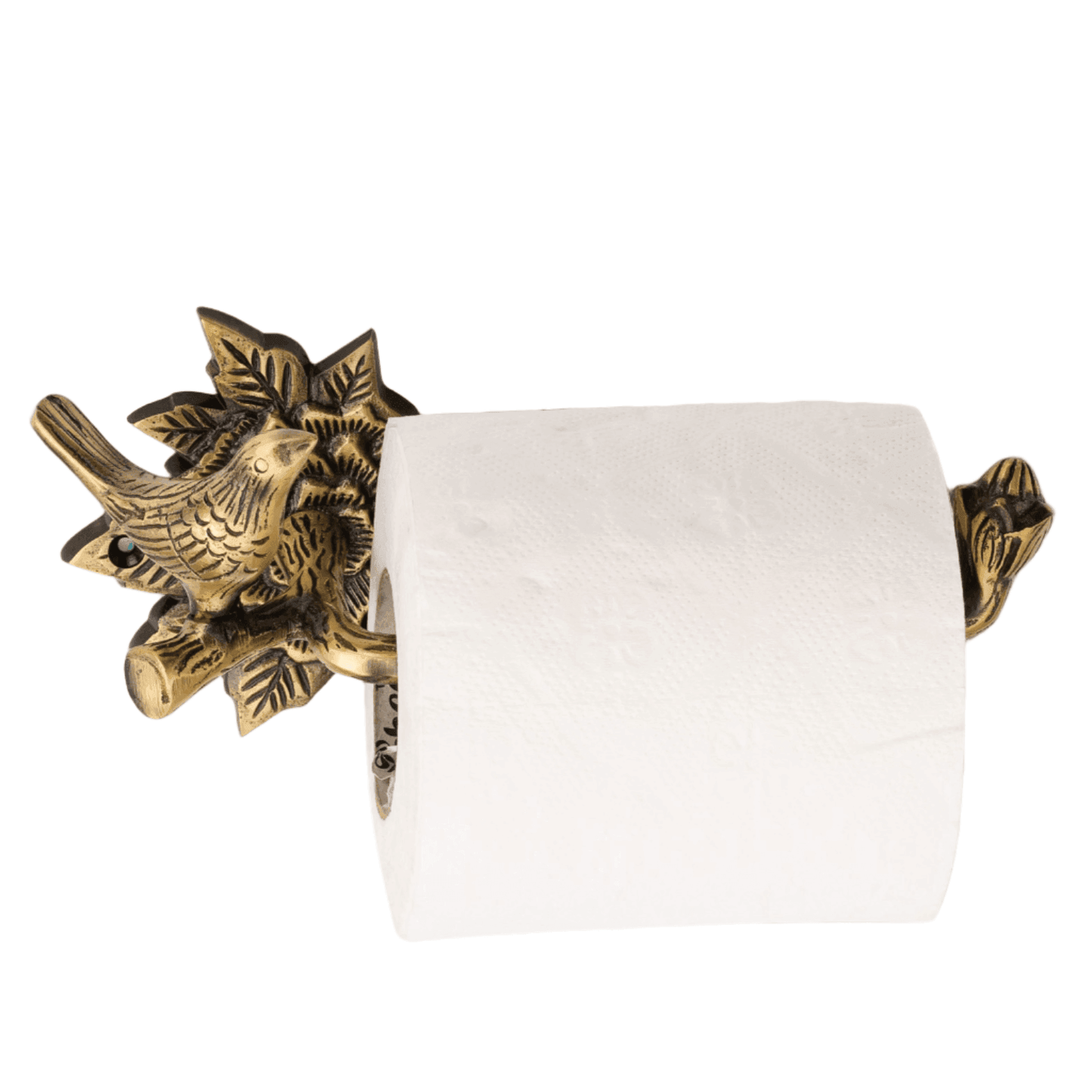 Brass Bird Towel Ring - Antique Brass