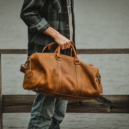 The Dagny Weekender | Large Leather Duffle Bag