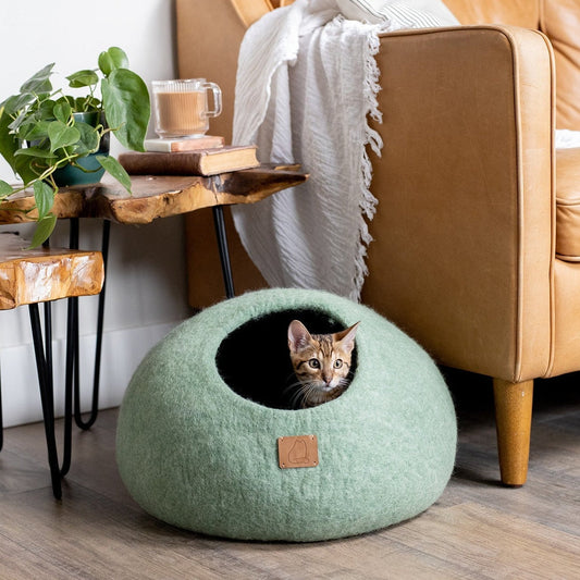 Eucalyptus Green | Round Style Cave by Fuzzy Cove