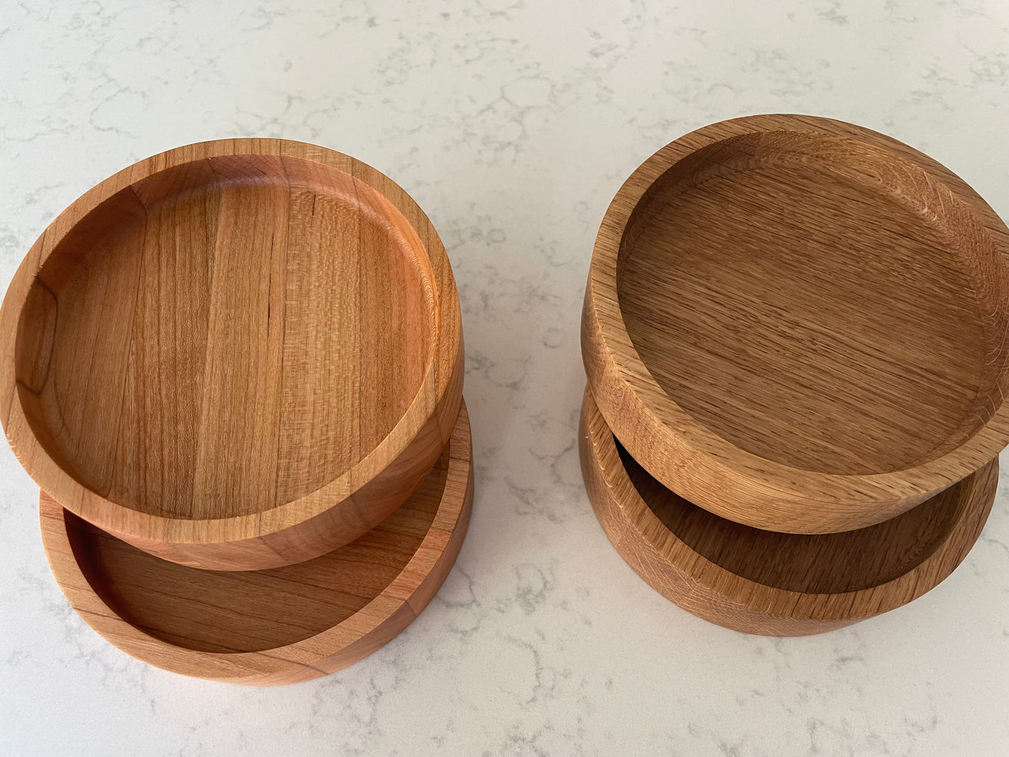 Handmade Hardwood Mini Catch-All Round Tray
