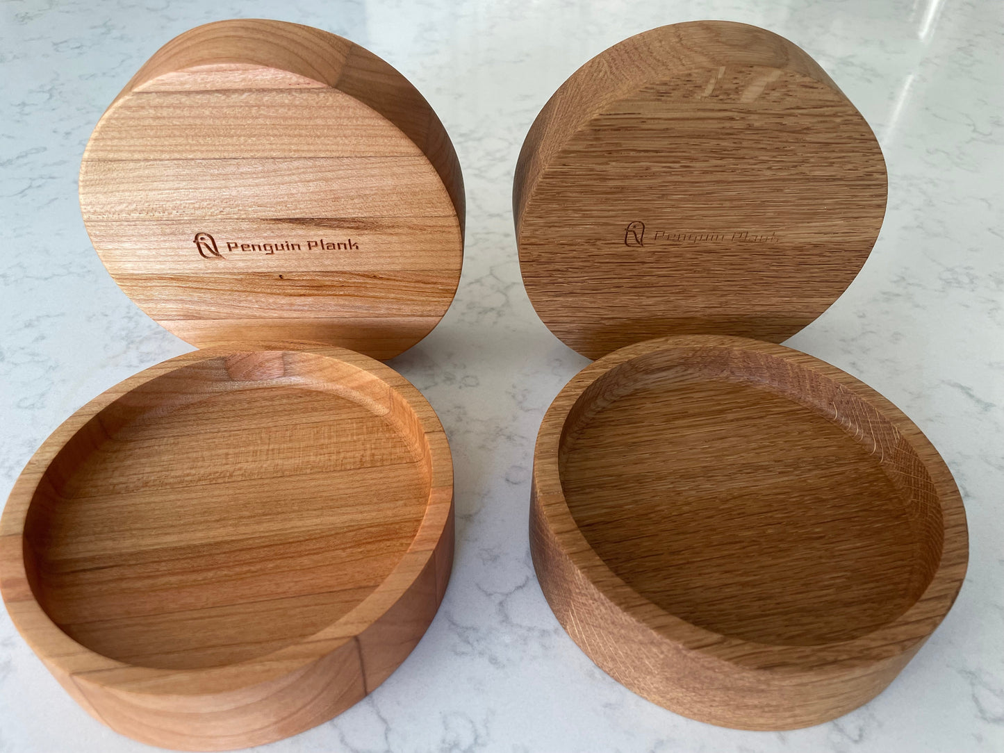Handmade Hardwood Mini Catch-All Round Tray