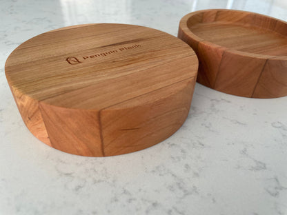 Handmade Hardwood Mini Catch-All Round Tray