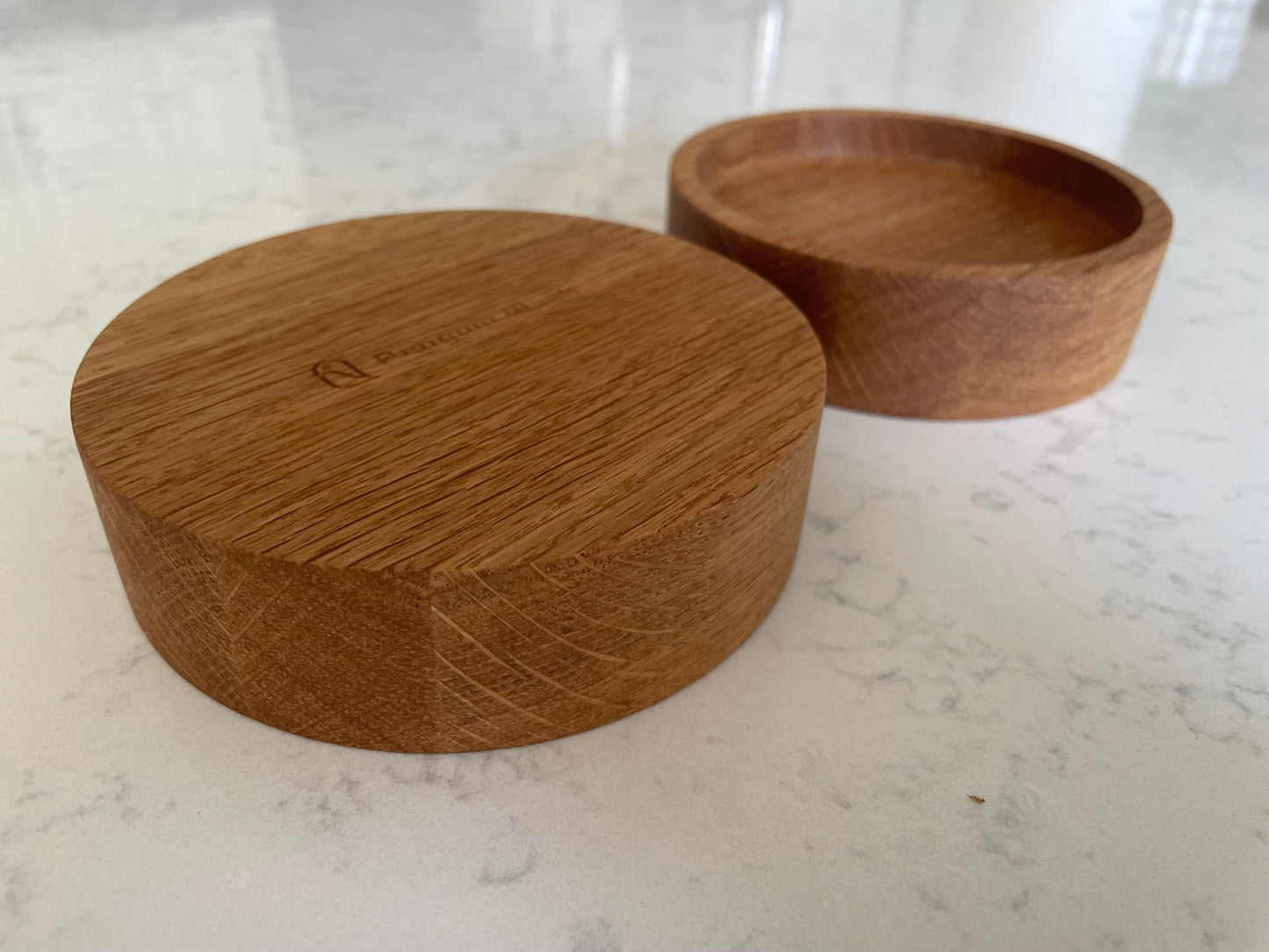 Handmade Hardwood Mini Catch-All Round Tray