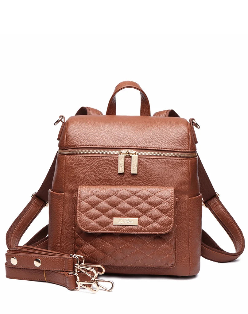 Petit Monaco Diaper Bag | Caramel Brown