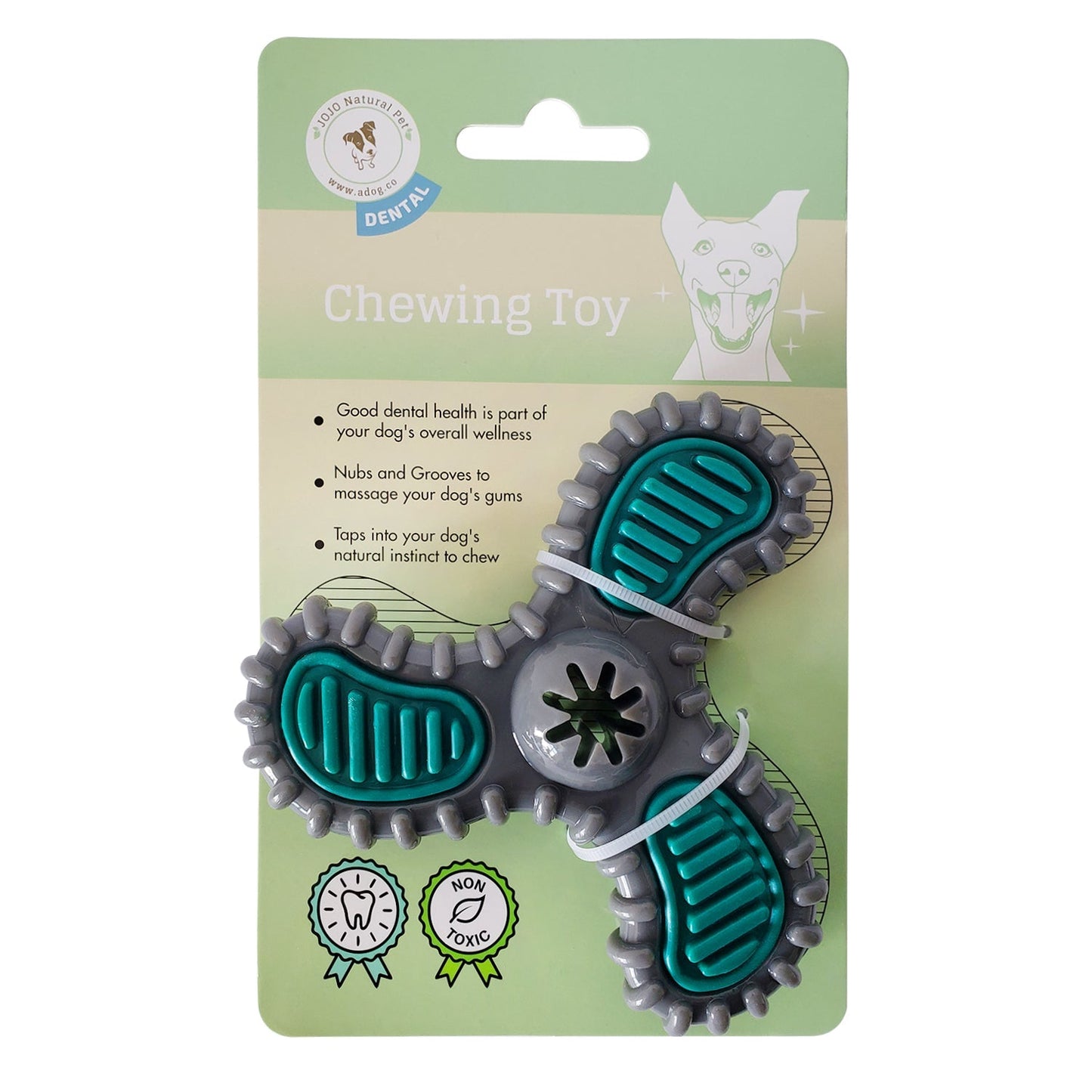 TPR Dental Spinner Dog Toy - For Light/Medium Chewers by American Pet Supplies