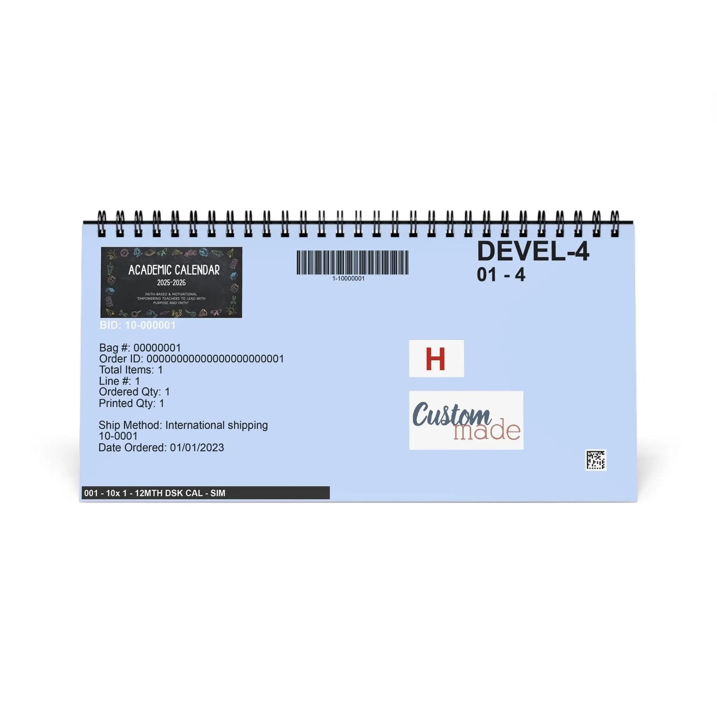 Teacher's Academic Calendar  2025-2026