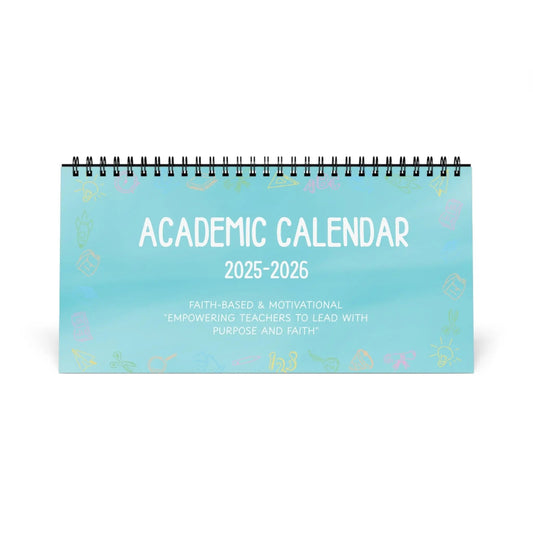 Teacher's Academic Calendar, Blue  2025-2026