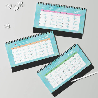 Teacher's Academic Calendar, Blue  2025-2026