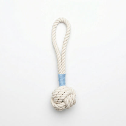 Natural White Tug Rope Toy | Handcrafted