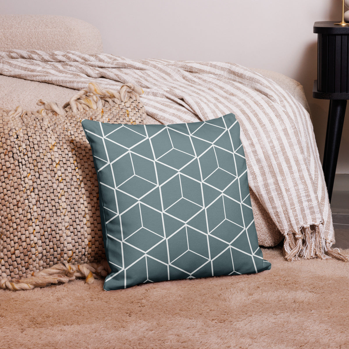 Urban Grid - Premium Pillow Case