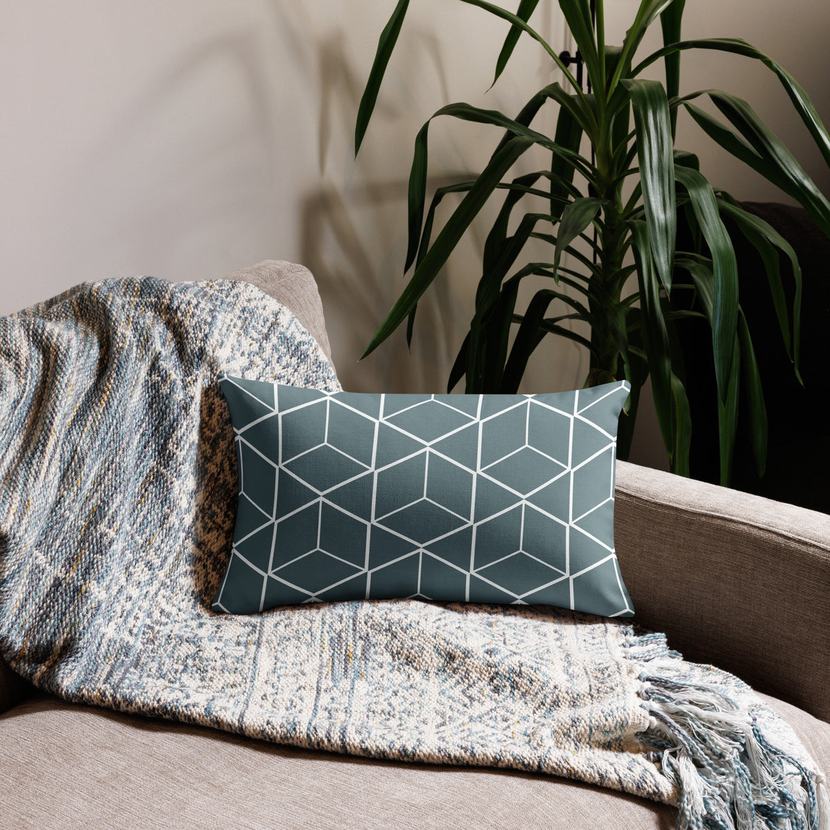 Urban Grid - Premium Pillow Case