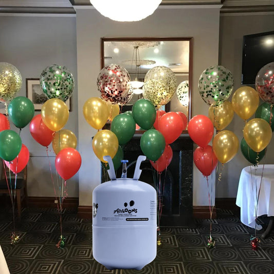 9.5 inch Classic Helium Tank Kit with 30 balloons