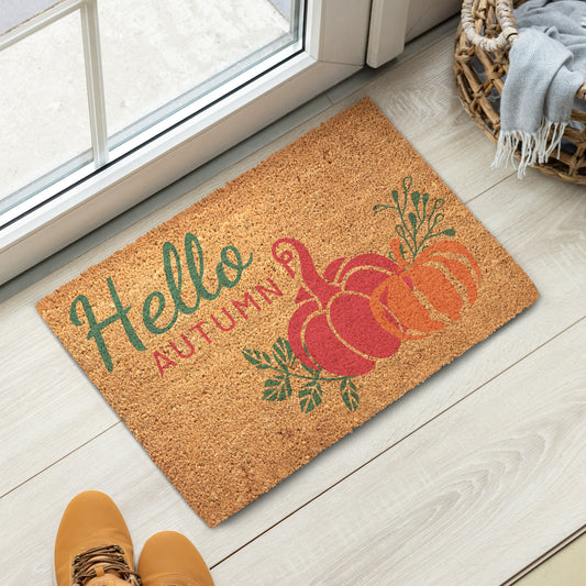 Hello, Autumn - Coir doormat
