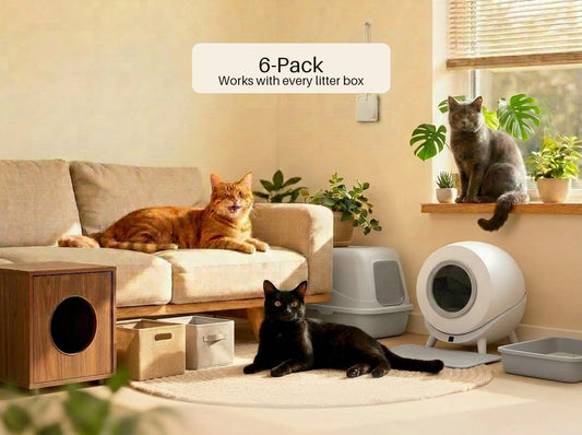 MoodifyPet Cat Litter Box Odor Neutralizer — 6 Pack (Whole-Home)