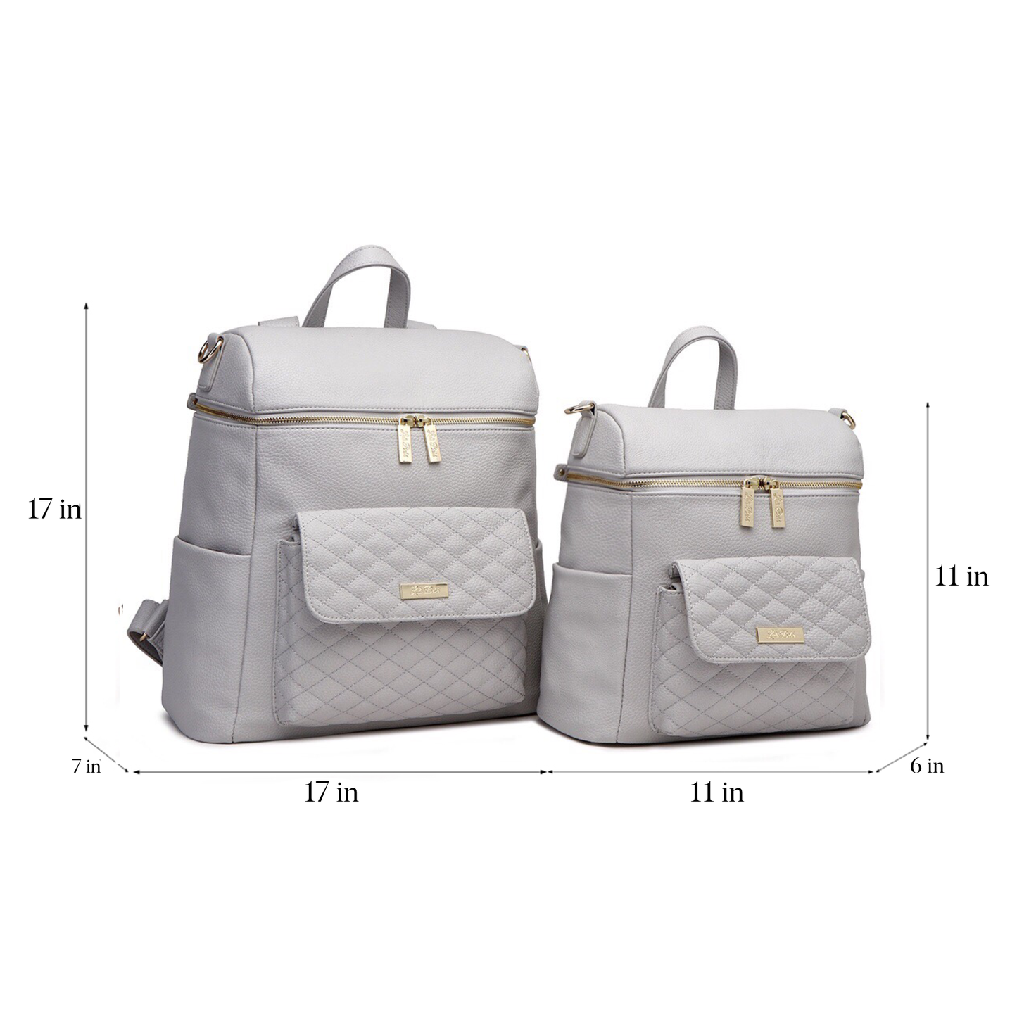 Petit Monaco Diaper Bag | Stone Grey