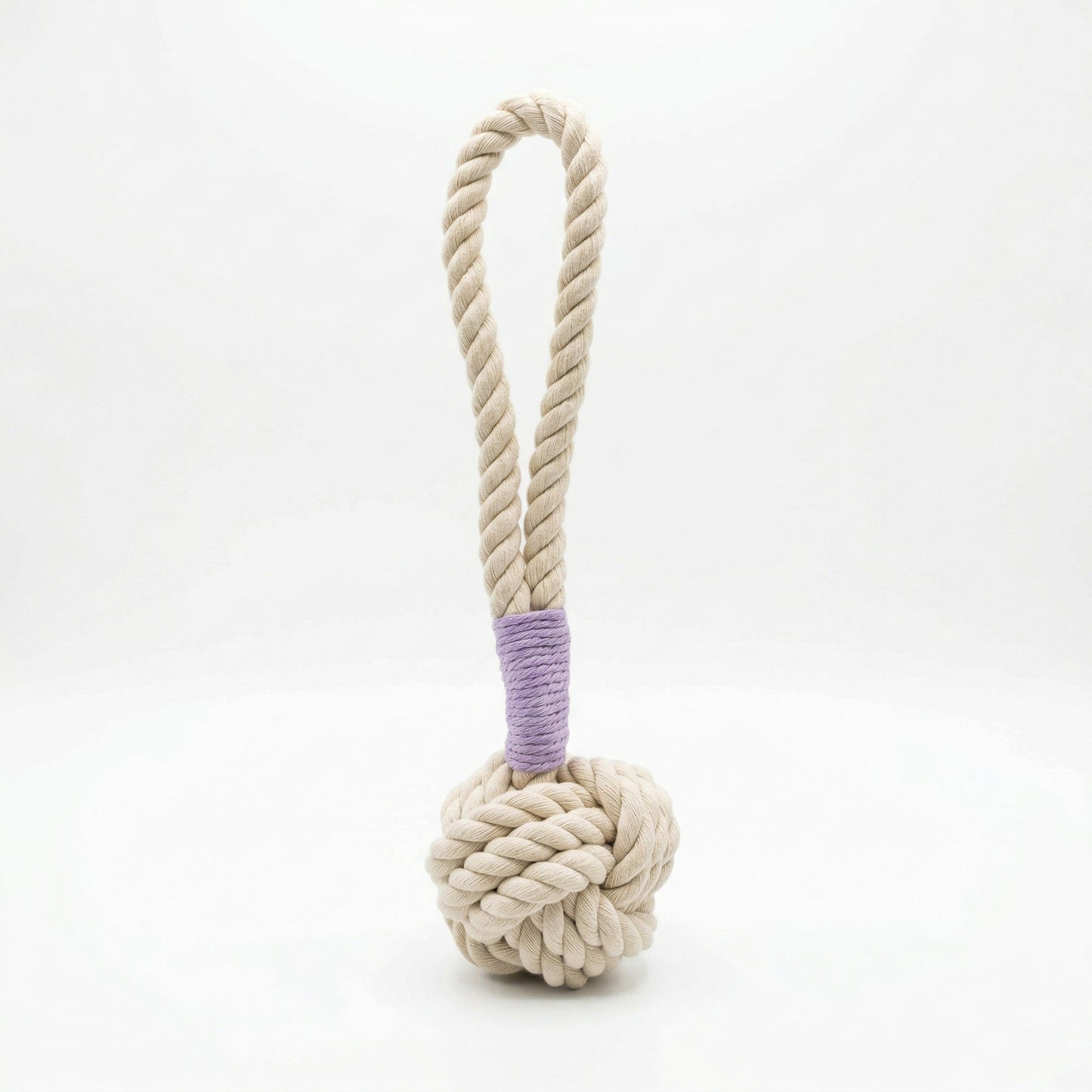 Natural White Tug Rope Toy | Handcrafted