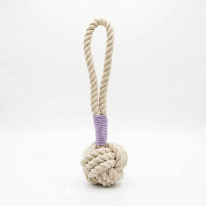 Natural White Tug Rope Toy | Handcrafted