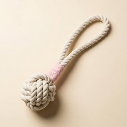 Natural White Tug Rope Toy | Handcrafted