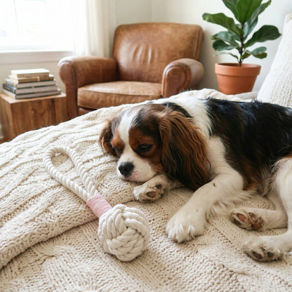 Natural White Tug Rope Toy | Handcrafted