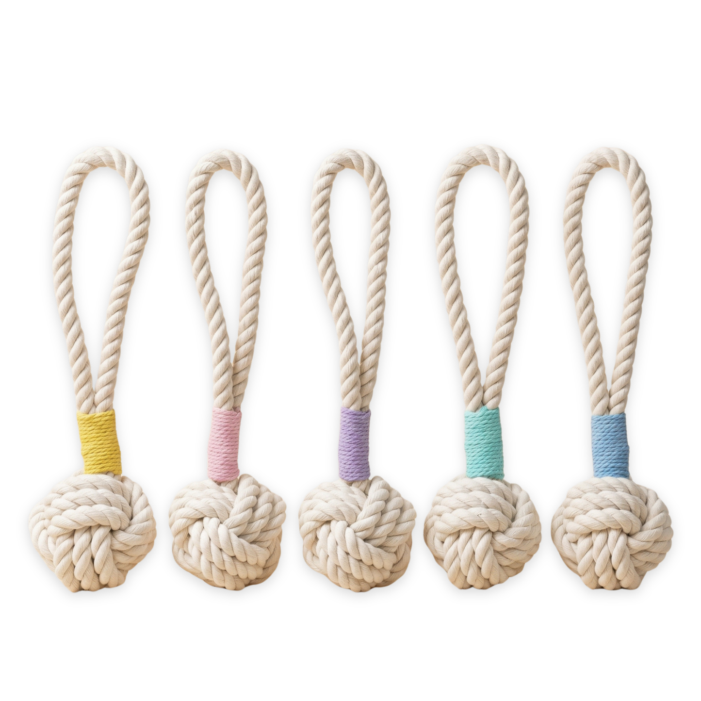 Natural White Tug Rope Toy | Handcrafted