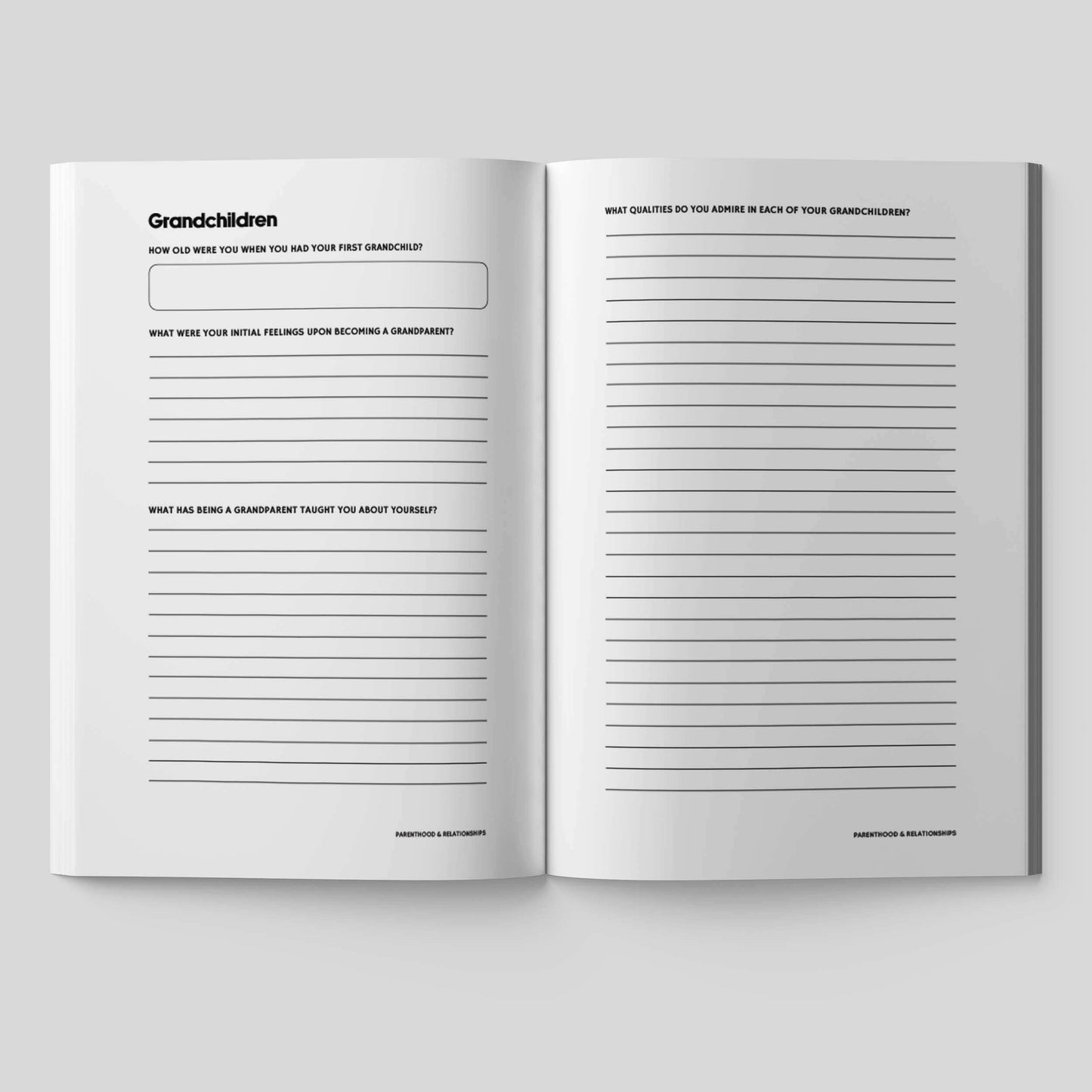 Share Your Story Grandpa - Guided Journal for Grandfathers