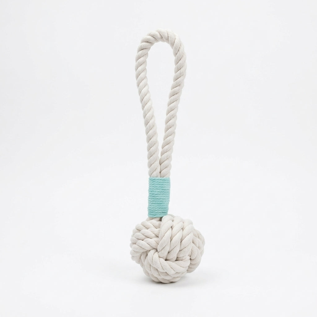 Natural White Tug Rope Toy | Handcrafted
